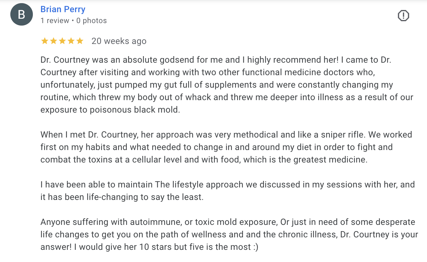 Google review from Brian Perry