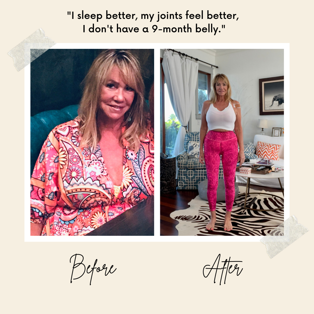 Melissa — before and after working with Systems That Heal
