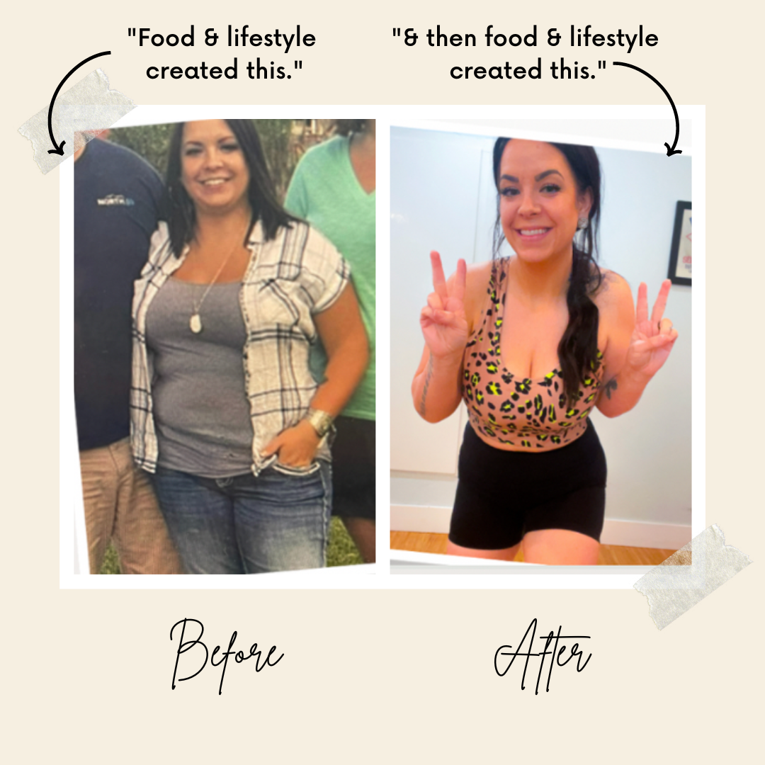 Sarah — before and after working with Systems That Heal